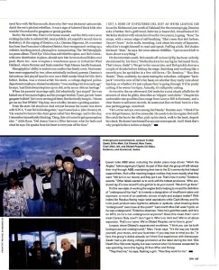 Del the Funky Homosapien article scan from SPIN magazine, July 2000